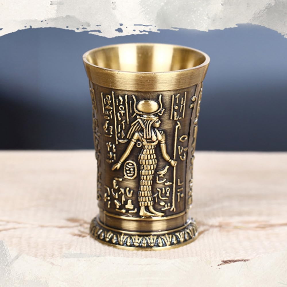 Amazon.com | 3pcs Shot Glass, Vintage Egyptian Shot Glass